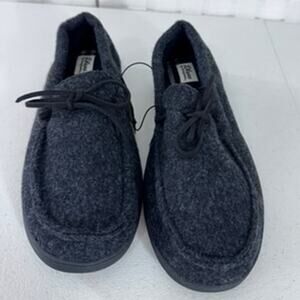 NWT!!"DEAR FORMS" DLUXE, Men's Slippers, Memory Form, Grey/Black ,Size LG 11-12